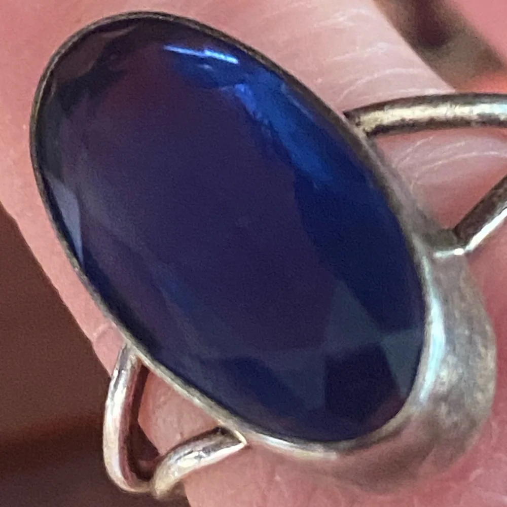 Blue stone ring - Picture 1 of 6